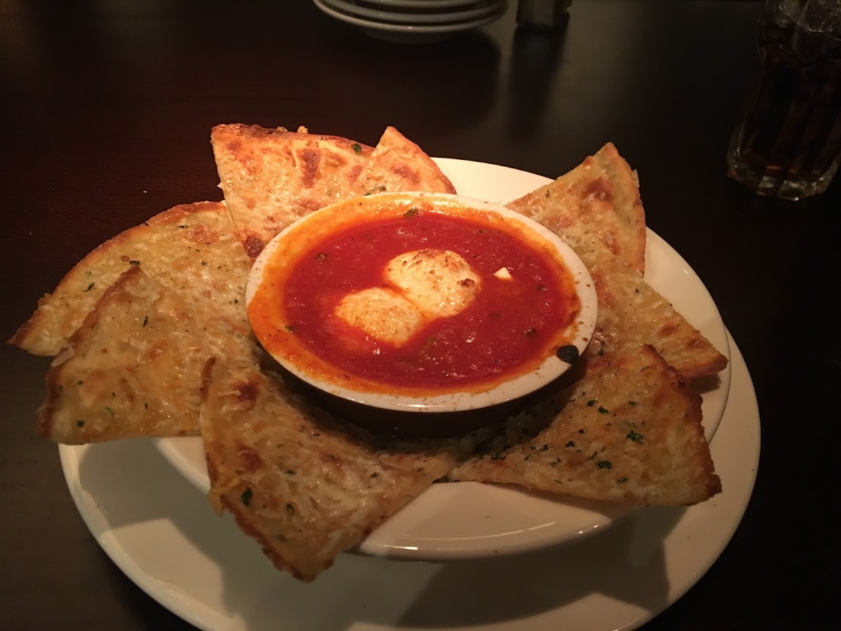 GF goat cheese and flat bread.