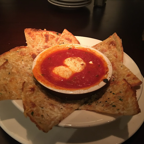 GF goat cheese and flat bread.