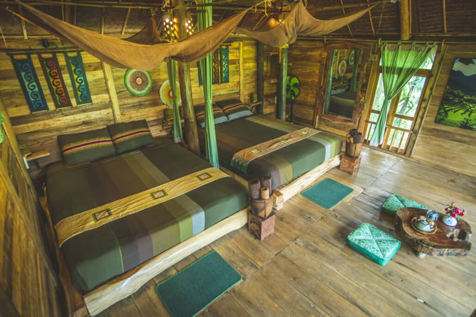 The Nest – Family room of Pu Luong Treehouse resort