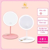 Gương Để Bàn Trang Điểm Có Đèn Led Cảm Ứng Shop10K - Sp004014