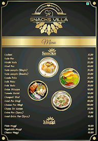 Snacks Villa menu 2