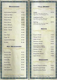 Shebestan - Sterlings MAC Hotel menu 1