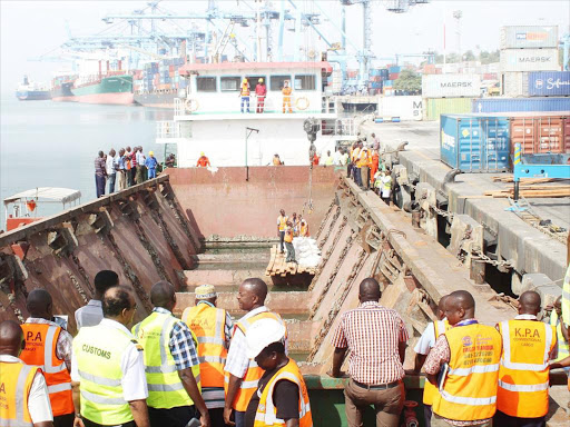 WE NEED TIME TO OBEY COURT: KRA officials destroy contraband found in CFSs belonging to the family of Mombasa Governor Hassan Joho on February 4. Photo/Elkana Jacob .