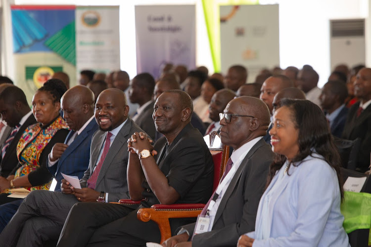 President William Ruto with other leaders during the Kenya Urban Forum 2023 held in Naivasha on June 14, 2023