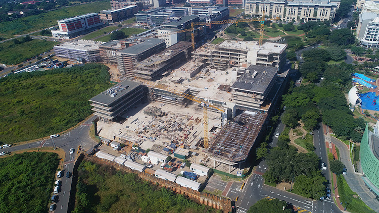 The new Park Square retail development under construction. Picture: SUPPLIED/NEDPORT DEVELOPMENTS