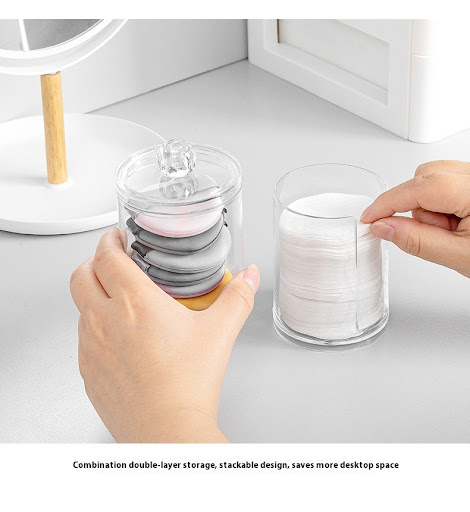 Title 7, Household Cotton Puff Powder Puff Storage Cotto...