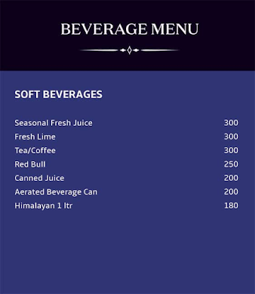 Tipple - Vivanta by Taj menu 