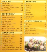 Anand Dhaba menu 1