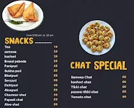 Baba sweet and chats menu 1