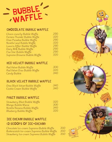 Krazzy For Waffle menu 