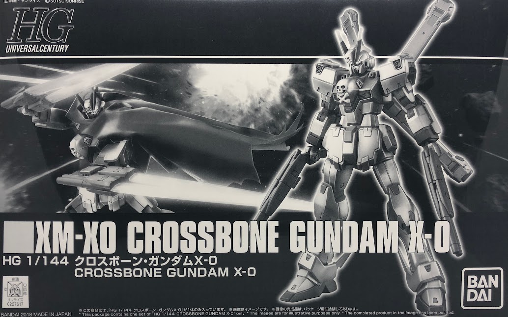 new release bandai gundam gunpla plastic model kit HG high grade premium bandai p-bandai HGUC XM-X0 Crossbone X-0 unboxing review