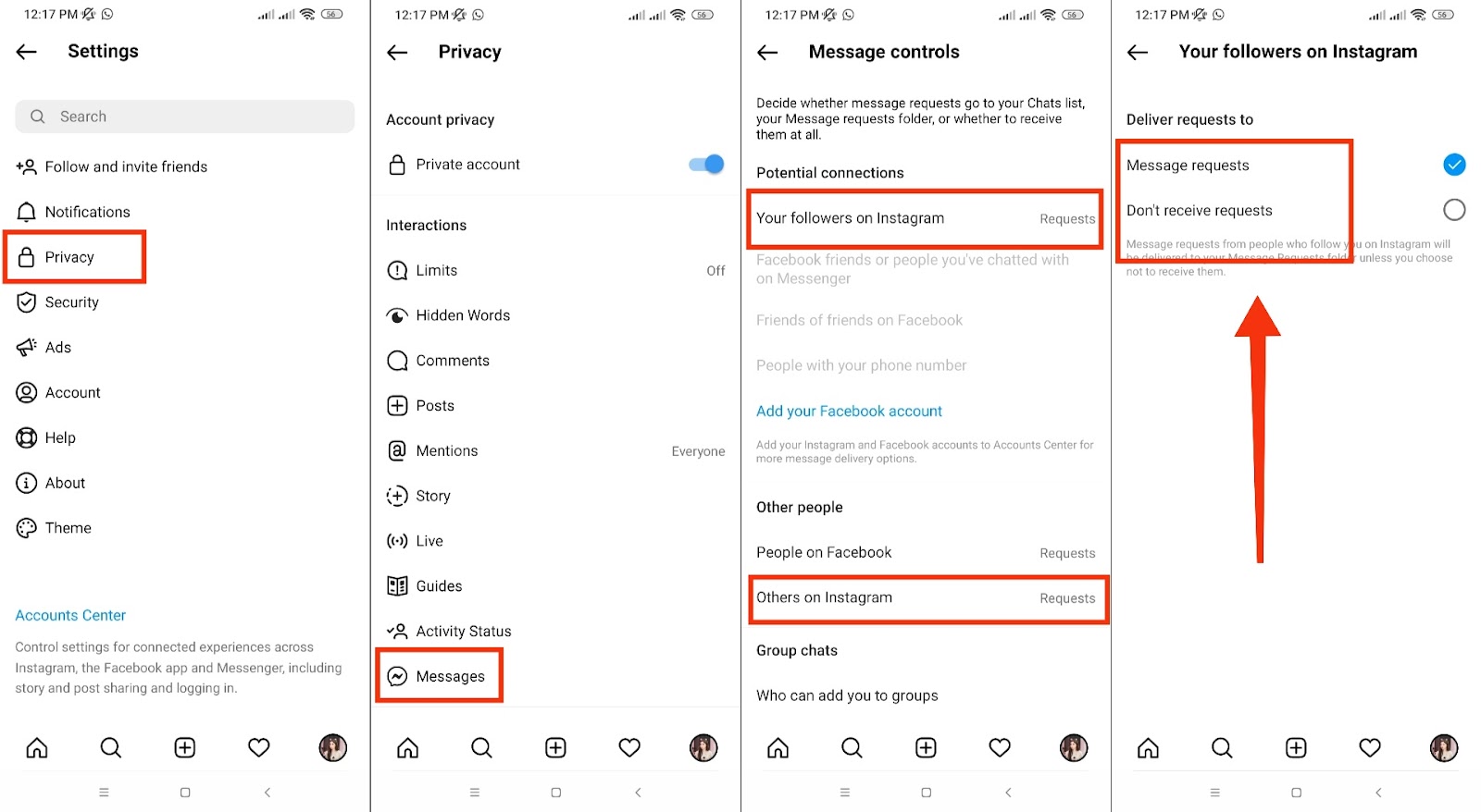 How to turn off DMs on Instagram