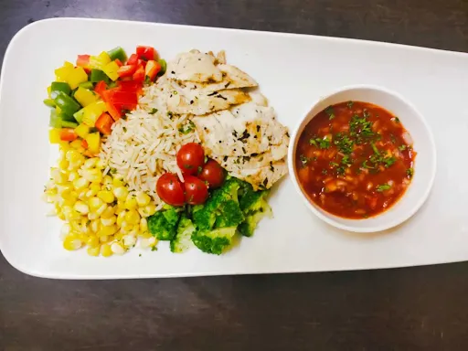 Chicken Bellpepper With Brown Rice