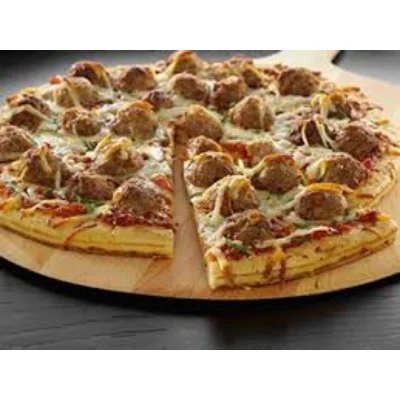 7" Fat Cat Meatball Pizza