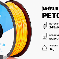 Translucent Red MH Build Series PETG Filament - 1.75mm (1kg)