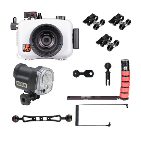 Underwater housing TG-6 & strobe Package Ikelite