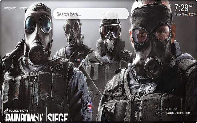 Rainbow Six Siege New Tab Theme