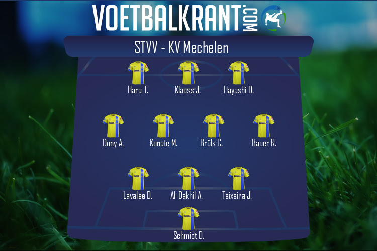 Opstelling STVV | STVV - KV Mechelen (04/03/2022)