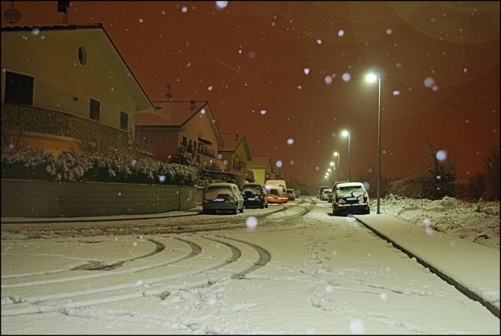 Neve a Ponsacco di fabricosta