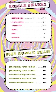 London Bubble Co. menu 4