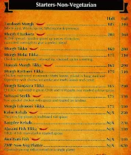 Zero Mile Punjab menu 2