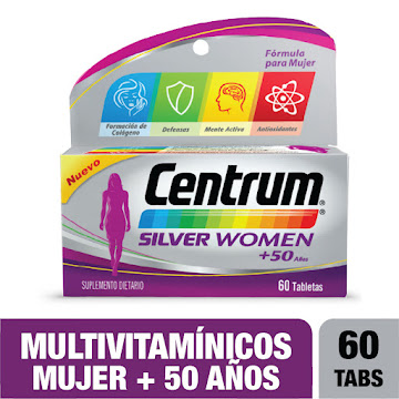 Centrum Silver Women + 50 Años Caja x 60 Tabletas  