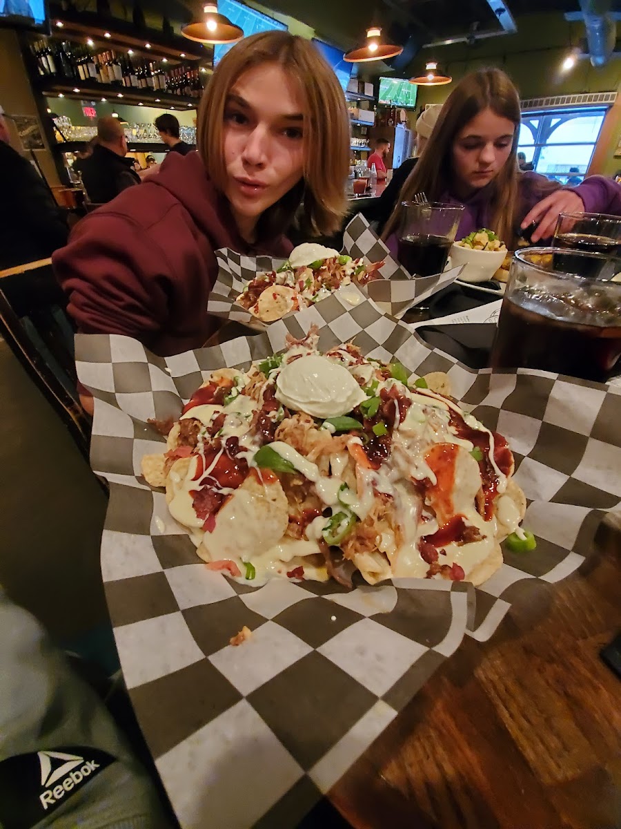 My 15 year old about to devour his nachos