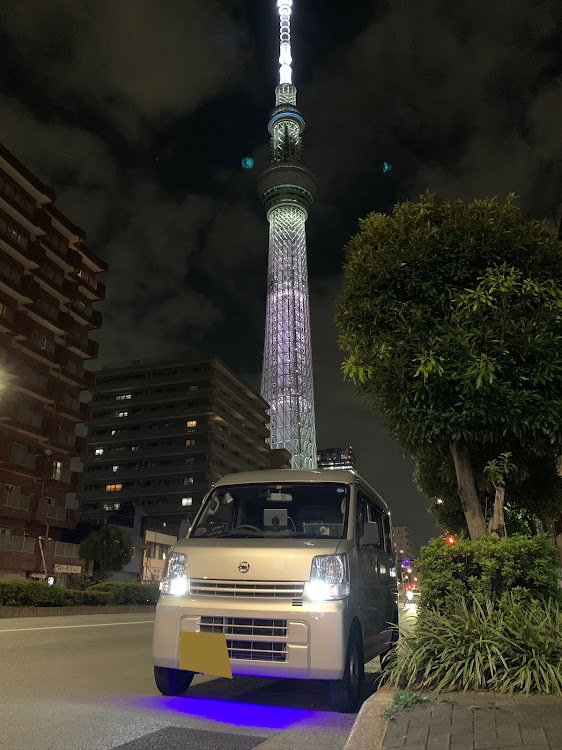 NV100クリッパーのふーさんの日常・ドライブ・いいね！&コメントありがとうございます！・東京スカイツリーと愛車・ピックアップに選ばれたいに関するカスタム事例の投稿画像1枚目