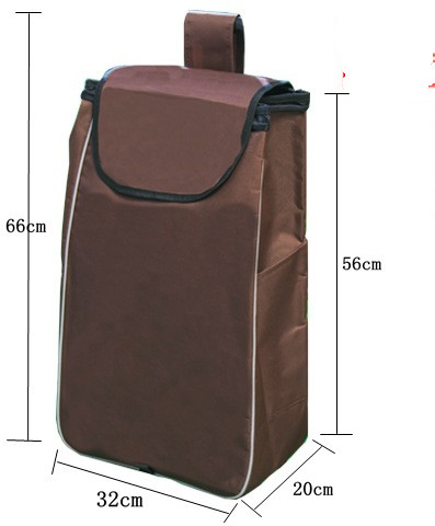 Title 4, Double-Layer Shopping Trolley, Cloth Shopping C...