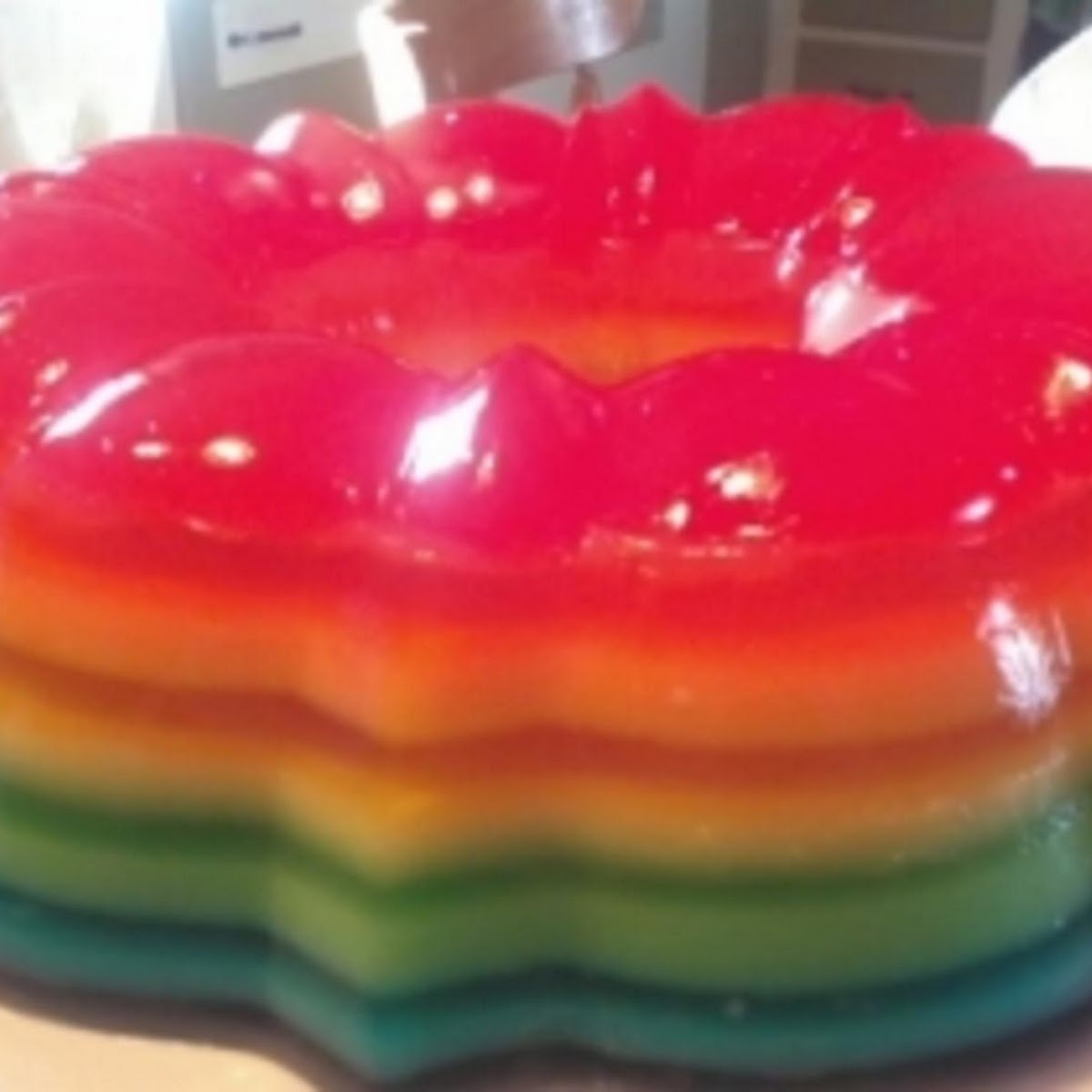 Vodka Infused Rainbow Jello Mold - Make It Like a Man!