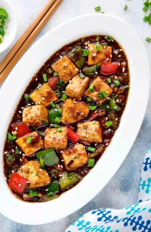 Red Hot Chilii Paneer With Schezwan Sauce