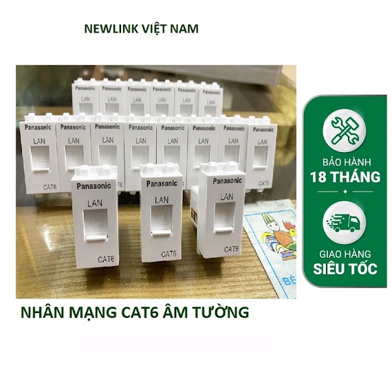 Bộ Âm Tường Mạng Cat5, Cat6, Sạc Nhanh Usb, Ổ Điện Đơn, Ổ Điện Đôi, Mặt Âm Tường Cao Cấp