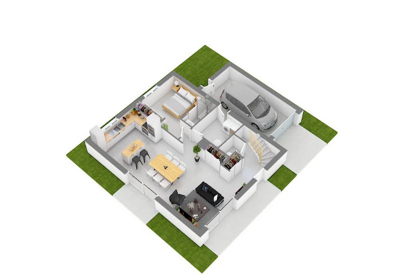  Vente Terrain + Maison - Terrain : 740m² - Maison : 100m² à Billiat (01200) 