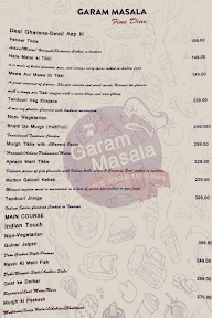 Garam Masala menu 4