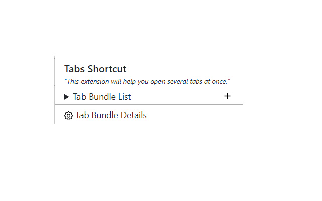 tabs shortcut chrome extension