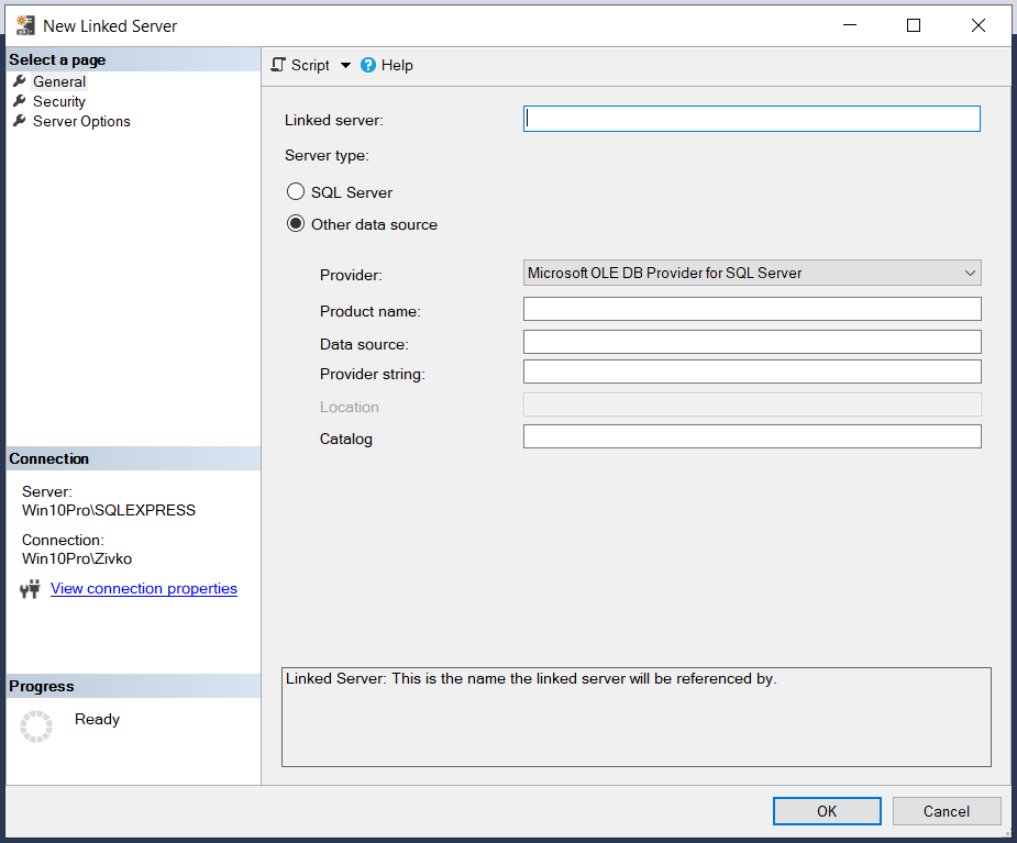 MySQL to SQL Server - New Linked Server Dialog | Hevo Data