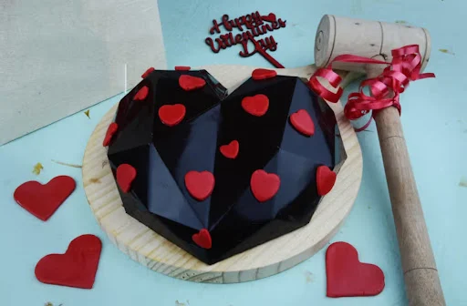 Chocolate Pinata Red Hearts