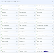 Saffron Multicuisine Restaurant menu 2