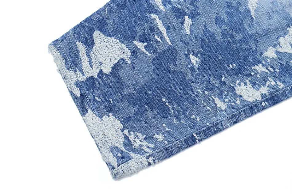 Heren Jeans met Tie-dye en Gradient Design, een stijlvolle en comfortabele broek voor een casual look. Laat je individualiteit zien met deze trendy broek.