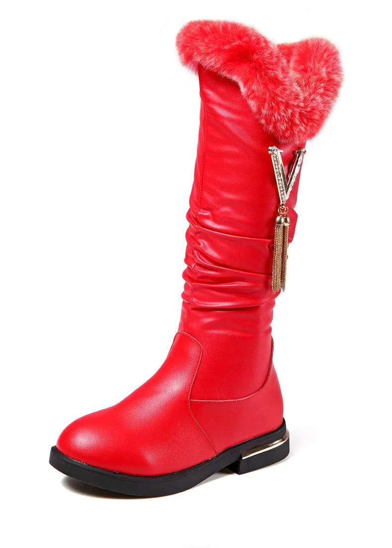 Title 5, Kinder Wintermode Kniehohe Martin Boots Warme u...