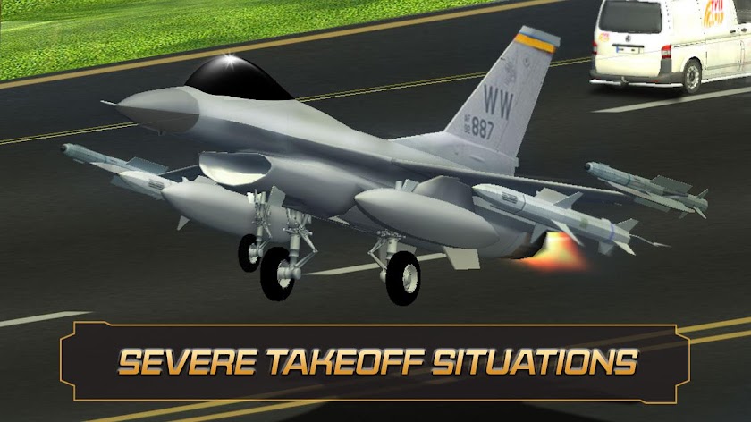 Jet Fighter Highway Landing Screen 2