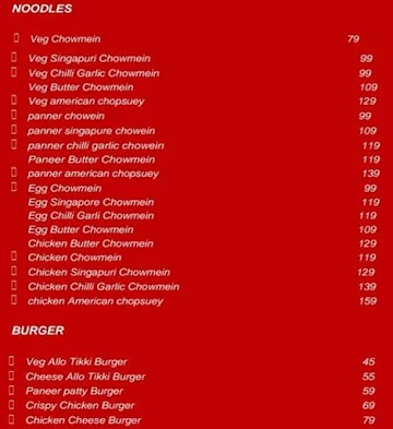 Live Tandoor Honey Cold Cafe menu 