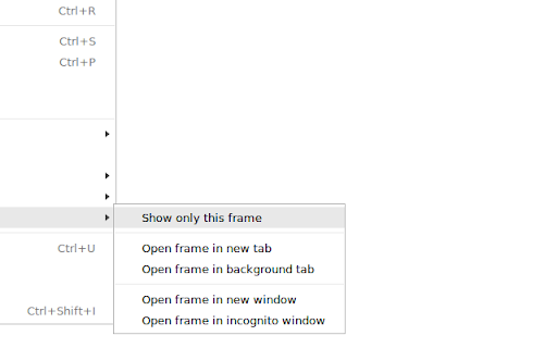 "This Frame" Context Menu