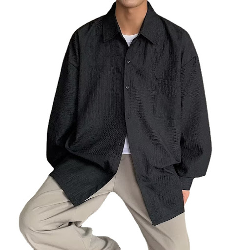 Title 4, Pi Shuai Long Sleeve Shirt Mens Spring Coat Tr...