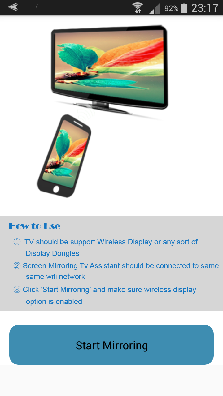 Screen Mirroring Tv Assistant Screen 1