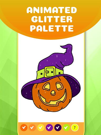 Screenshot Glittery Halloween Coloring