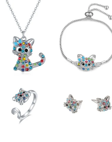 Collar, pulsera, pendientes y anill - 3