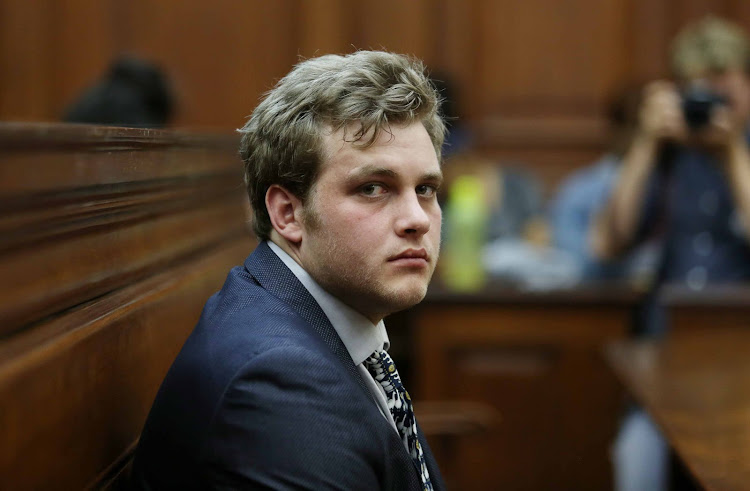 Henri van Breda sits in the courtroom. File photo.