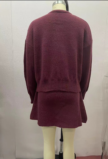 Title 13, Pure Color Casual Versatile College Style Knitw...