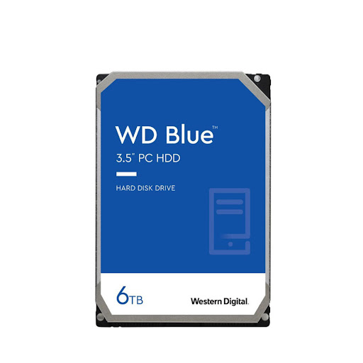 Ổ cứng HDD WD 6TB Blue (5400RPM/256MB Cache/3.5 inch/SATA3) (WD60EZAX)